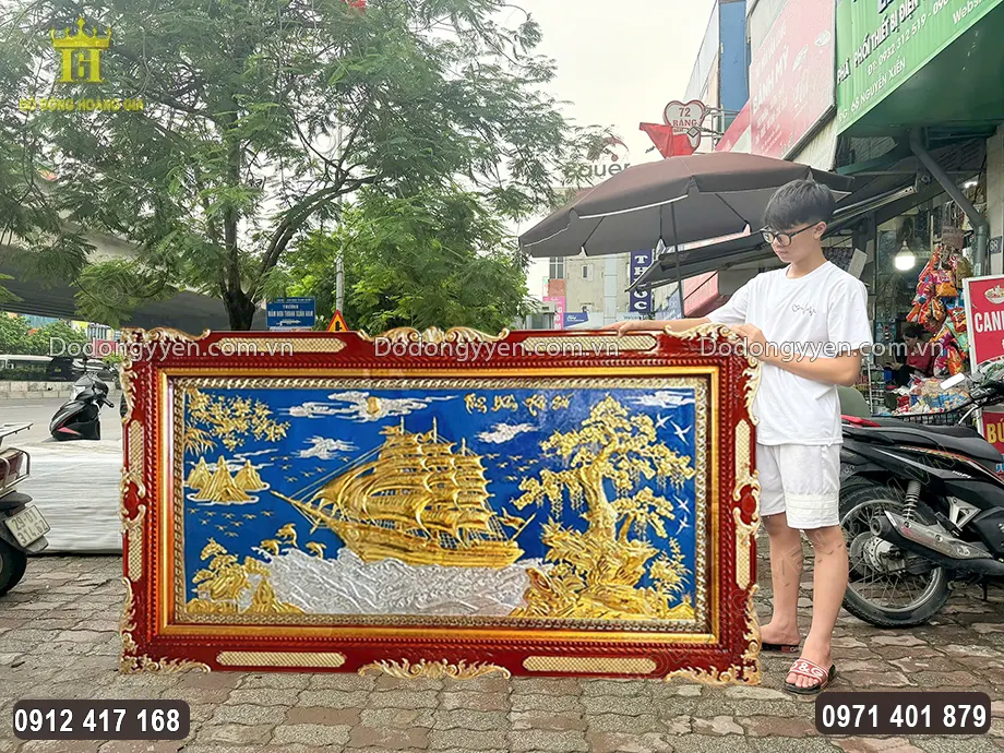 Khung tranh bằng gỗ sồi Nga